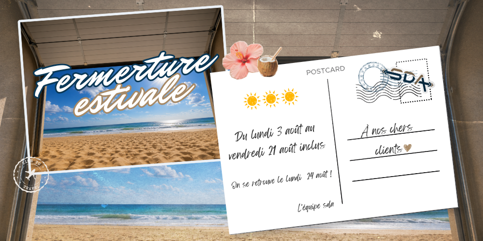 Bannière actu SDA Fermeture estivale
