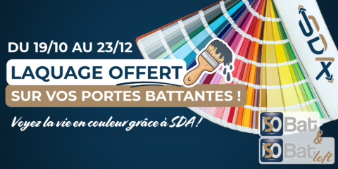 Portes de garage battantes : SDA vous offre le laquage !